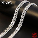 925 Sterling Silver 8MM Link Chain Necklace For Men Women