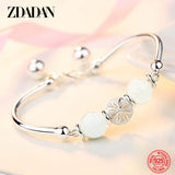 925 Silver Bead Bracelet Bangle Jewelry Accessories