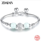 925 Silver Bead Bracelet Bangle Jewelry Accessories