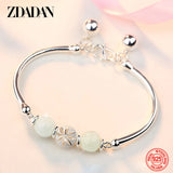 925 Silver Bead Bracelet Bangle Jewelry Accessories
