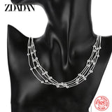 925 Silver Bead Necklace Chain for Women