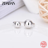 925 Sterling Silver Bead Ring Women Jewelry