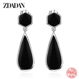 925 Silver Drop Earrings Women Wedding Party Jewelry