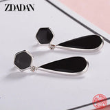 925 Silver Drop Earrings Women Wedding Party Jewelry