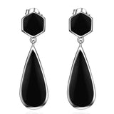 925 Silver Drop Earrings Women Wedding Party Jewelry
