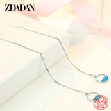 925 Silver Circle Drop Earrings Gift