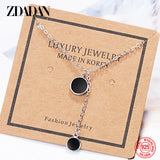 925 Silver Round Necklace Chain Wedding Jewelry