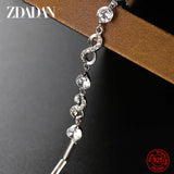 925 Silver Bow Bracelet Women's Jewelry