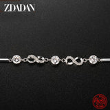 925 Silver Bow Bracelet Women's Jewelry