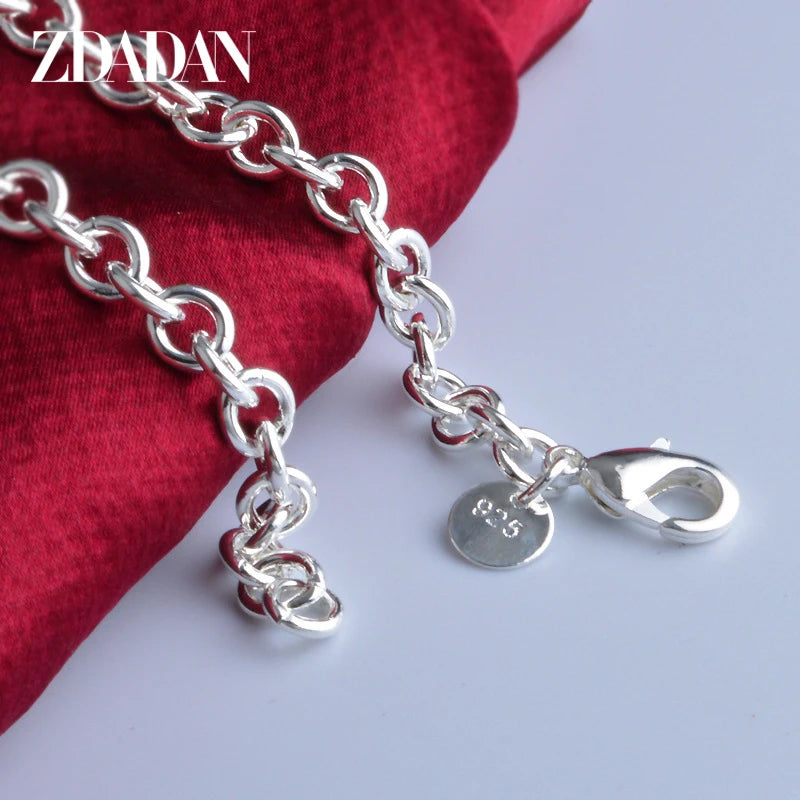 925 Sterling Silver Bracelets For Women Men Jewelry Party