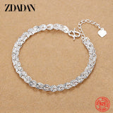 925 Silver Charm Bracelet Wedding Jewelry