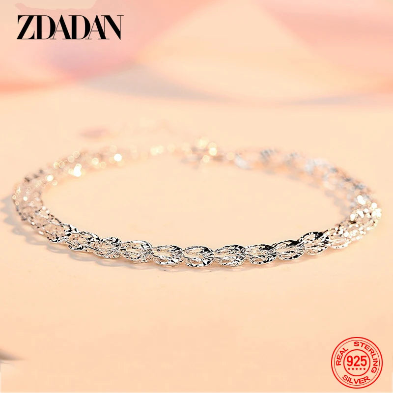 925 Silver Charm Bracelet Wedding Jewelry