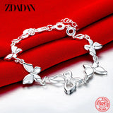 925 Silver Butterfly Bracelet for Women Silver Jewelry