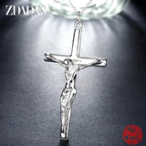 925 Sterling Silver Cross Necklace Chain for Women Men Jewelry Party Gift