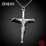 925 Sterling Silver Cross Necklace Chain for Women Men Jewelry Party Gift