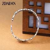 925 Sterling Silver Fish Open Cuff Bracelet for Women Men