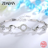 925 Silver Dolphin CZ Bracelet Chain For Women
