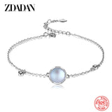 925 Silver Moonstone Bracelet Chain For Women Bangle