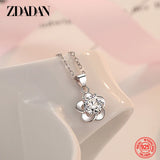 Sterling Silver Flower Amethyst Necklace