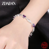 Sterling Silver Amethyst Bracelet Wedding Jewelry
