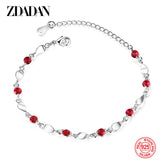 925 Silver Crystal Bracelet Wedding Jewelry Gift