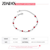 925 Silver Crystal Bracelet Wedding Jewelry Gift