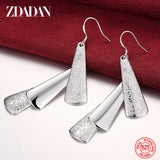 925 Silver Geometric Tassel Dangle Earrings Wedding Engagement