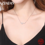 925 Silver Hollow Star Necklace for Women