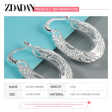 925 Sterling Silver Hoop Earring For Women