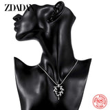 925 Silver Leaf Necklace Chain for Women Wedding Jewelry