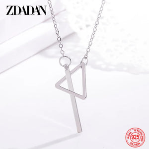 925 Sterling Silver Necklace Pendant Women Jewelry Girl Party