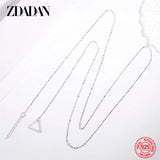 925 Sterling Silver Necklace Pendant Women Jewelry Girl Party