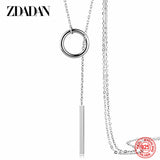925 Sterling Silver Necklace Pendant Women Jewelry Girl Party