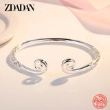 925 Silver Couple Bangle & Bracelet, Adjustable, Anniversary Gift