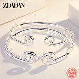 925 Silver Couple Bangle & Bracelet, Adjustable, Anniversary Gift
