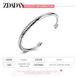 925 Silver Cuff Bracelet for Women - Party Jewelry