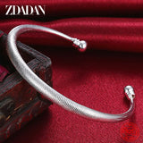 925 Silver Cuff Bracelet&Bangles For Women Wedding