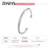 925 Silver Cuff Bracelet&Bangles For Women Wedding