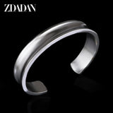 925 Silver Open Cuff Bracelet Bangles For Women Men