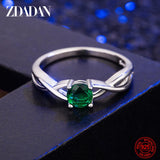 925 Silver Pink Zircon Rings For Women Wedding Jewelry