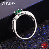 925 Silver Pink Zircon Rings For Women Wedding Jewelry