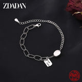 925 Silver Retro Bracelet Chain For Women Jewelry Gift