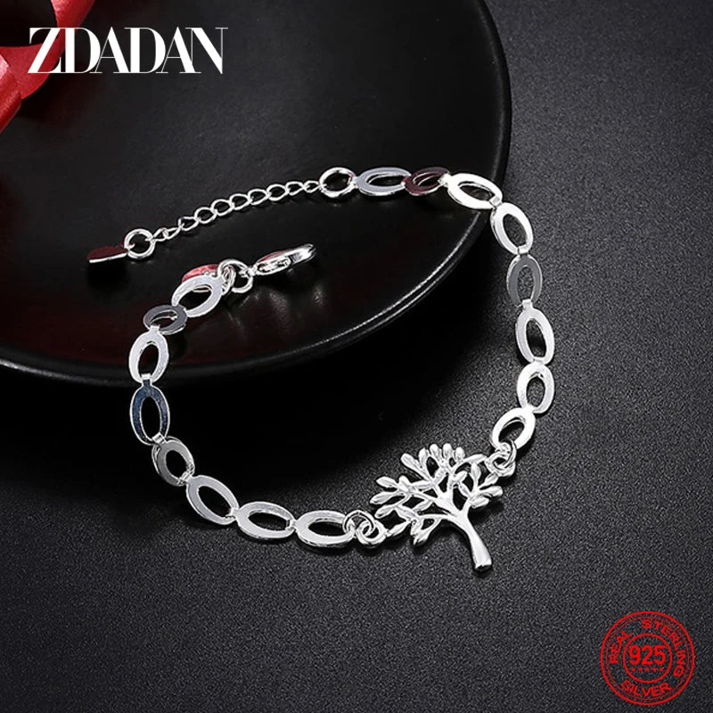 925 Silver Tree Of Life Bracelet