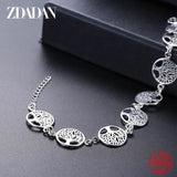 925 Silver Tree Of Life Charm Bracelet For Women