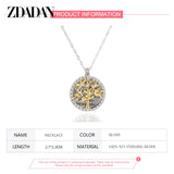 925 Silver Tree Of Life Necklace for Women Jewelry Gift