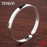 925 Silver Vintage Cuff Bracelets Women's Jewelry Gift