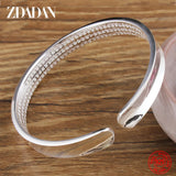 925 Silver Vintage Cuff Bracelets Women's Jewelry Gift