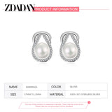 925 Silver Water Drops Personalized Pearl Earrings