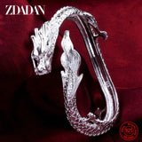 925 Silver Dragon Cuff Bracelet For Women Wedding