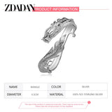 925 Silver Dragon Cuff Bracelet For Women Wedding